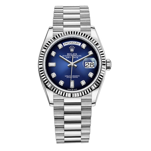 Luxury watch Day-Date Blue 2122(Refurbished)