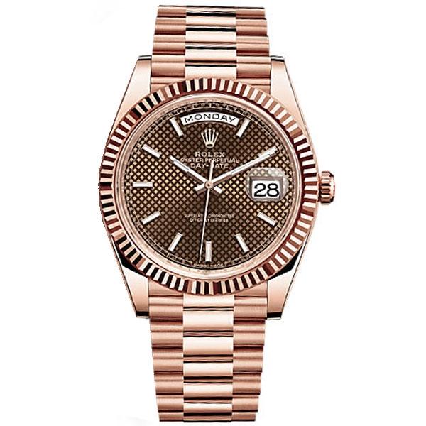 Luxury Watch Oyster Perpetual Day-Date Brown Dial(Refurbished)