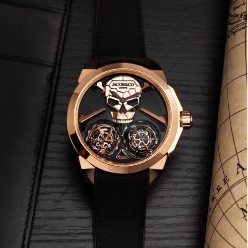 Luxury Watch Skull Double Tourbillon