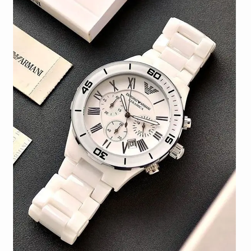 Luxury Watch Ceramica Series White Silver(Refurbished)