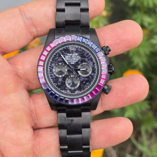 Luxury Daytona Blaken Rainbow Watch(Refurbished)