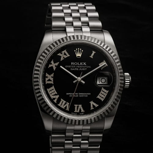 Luxury Datejust 36 Fluted Black Roman(Refurbished)