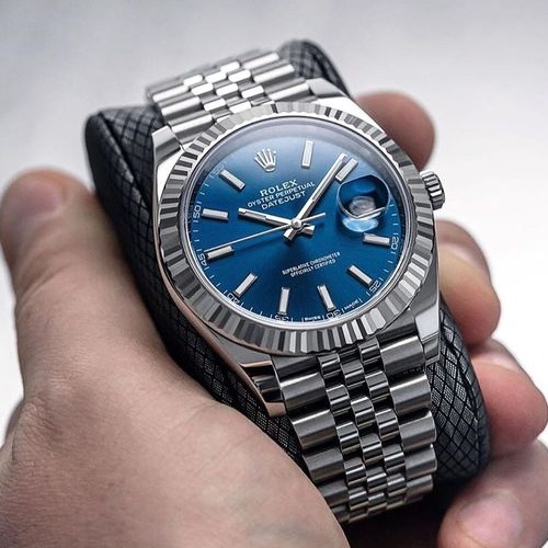 Luxury watch Datejust men Oystersteel Blue(Refurbished)