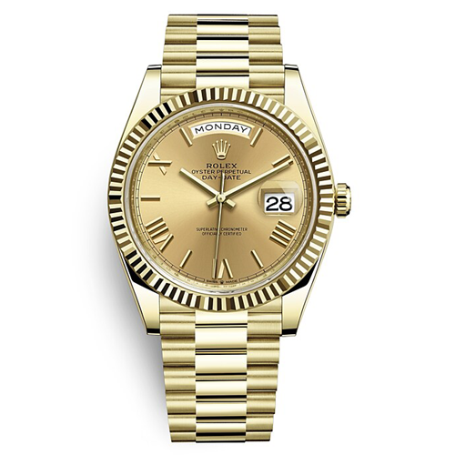Luxury Watch Oyster Perpetual Day-Date Full Gold(Refurbished)