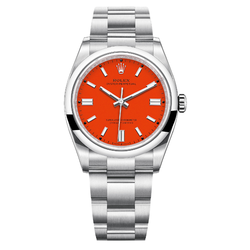 Luxury Watch oyster perpetual Red dial 527(Refurbished)