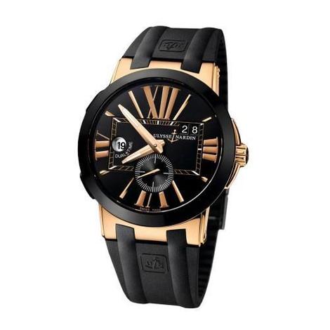Branded Watch Executive Dual Time Mens Black 32(Refurbished)